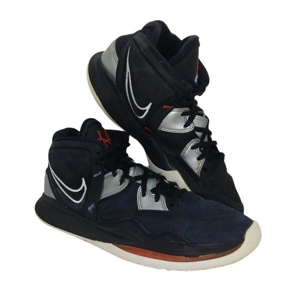 Nike Mens Pre-owned Kyrie Infinity Fire & Ice Black Basketball Sneakers - sz. 8 - Picture 1 of 6